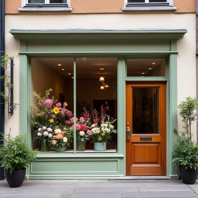 Rhapsody Blooms butiksfacade på Heimdalsgade