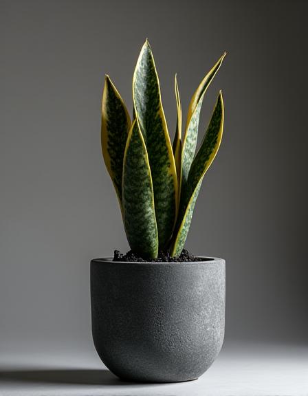 Sansevieria i minimalistisk krukke