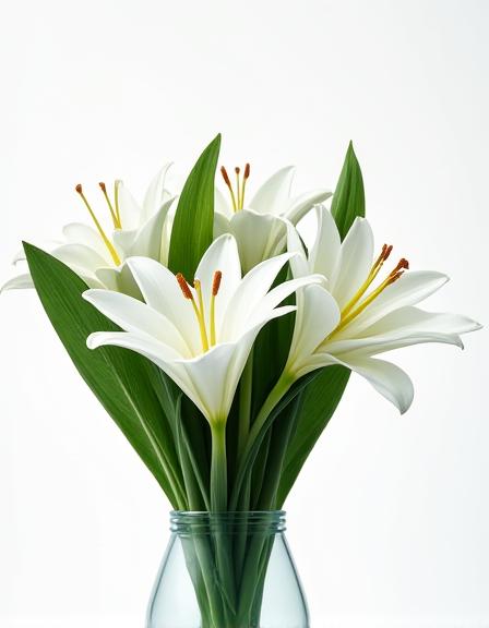 Minimalistisk hvid buket